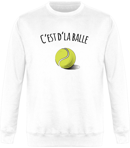 Sweat tennis mixte "C'est d'la balle"