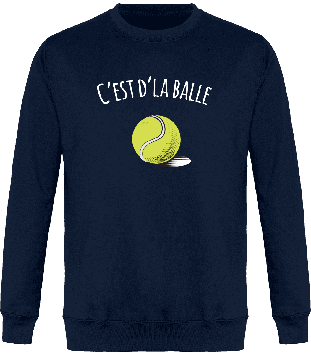 Sweat tennis mixte "C'est d'la balle"