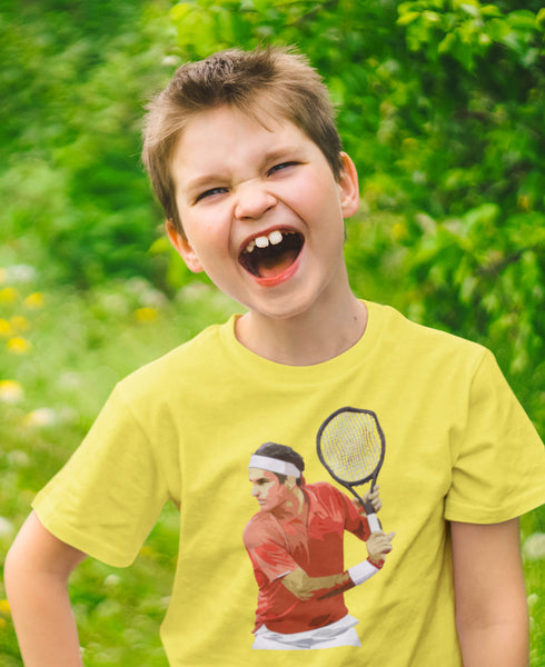 T-shirt tennis Enfant mixte "Roger" - cadeau tennis enfant
