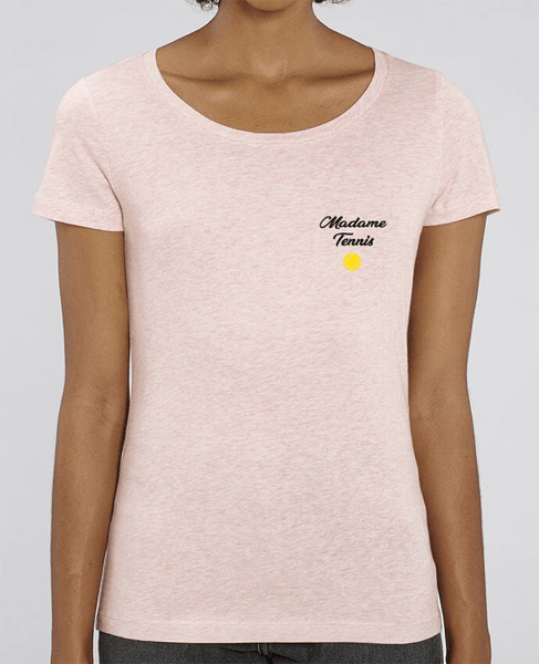 T-Shirt tennis Femme - Broderie "Madame Tennis" - cadeau tennis homme femme enfant