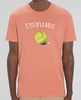 T-shirt tennis homme *100% coton bio*  "C'est d'la balle" - cadeau tennis homme femme enfant