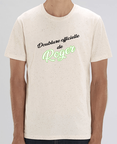 T-shirt tennis homme *100% coton bio* "Doublure officielle de Roger" - cadeau tennis homme femme enfant