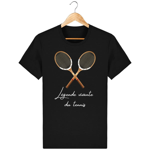 t-shirt tennis homme légende vivante du tennis cadeau tennis homme