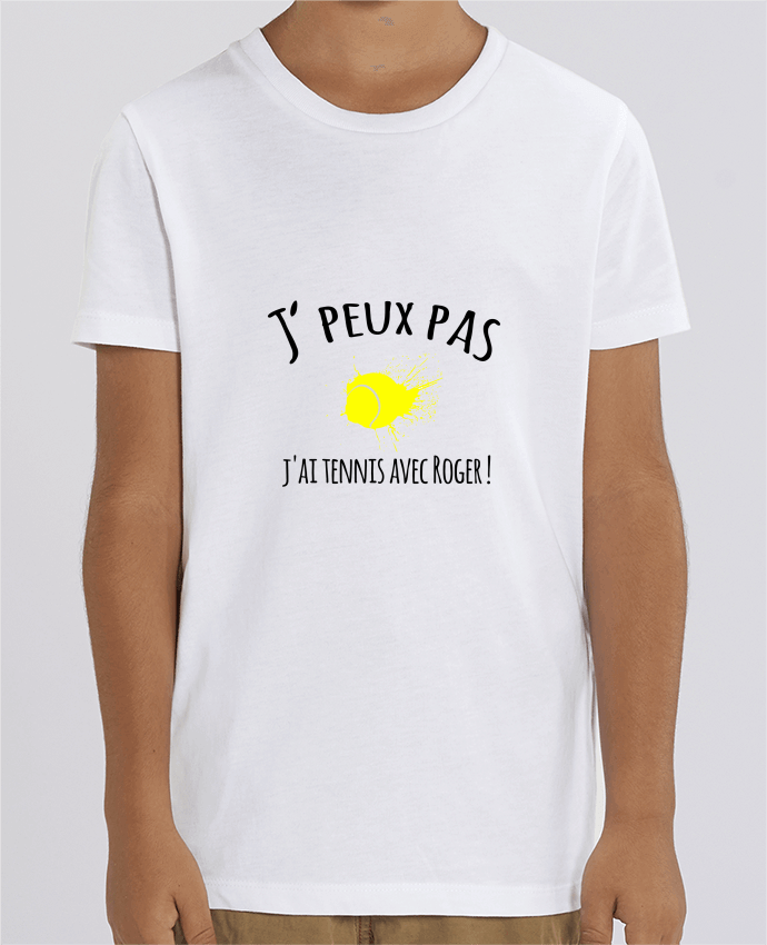 T-shirt tennis Enfant unisexe "J'peux pas, j'ai tennis avec Roger" - cadeau tennis homme femme enfant