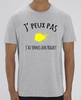 T-shirt tennis homme *100% coton bio*  "J'peux pas, j'ai tennis avec Roger !" - cadeau tennis homme femme enfant